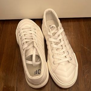 JustFab White Sneakers - Size 8